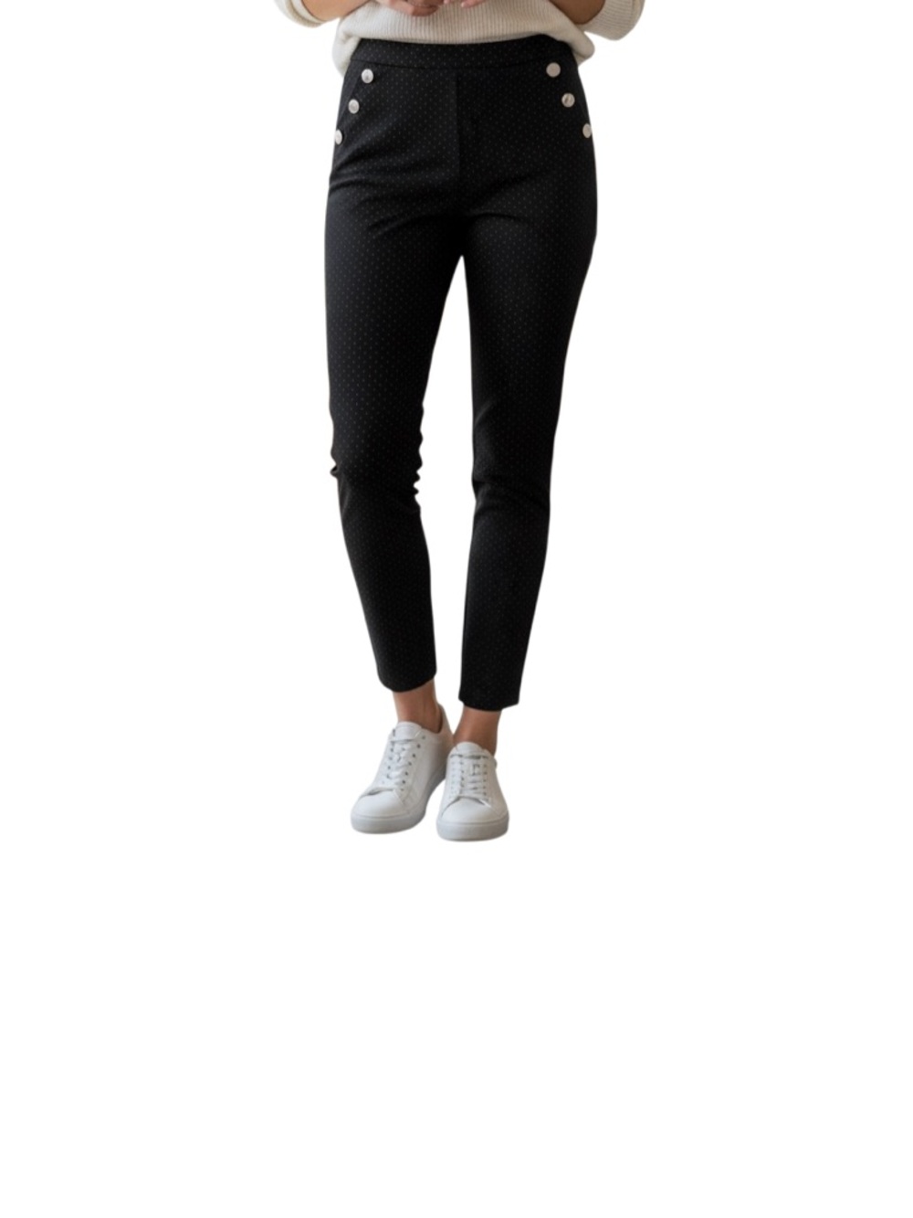 Classic Concepts Sailor Pants Womens M Black Polka Dot